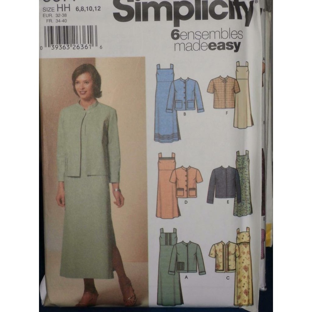 Simplicity Sewing Pattern 5677 Woman's Dress Jacket 6 8 10 12